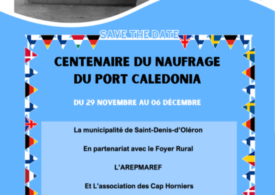 Commémoration du naufrage du Port Caledonia du 29 novembre au 6 décembre 2024