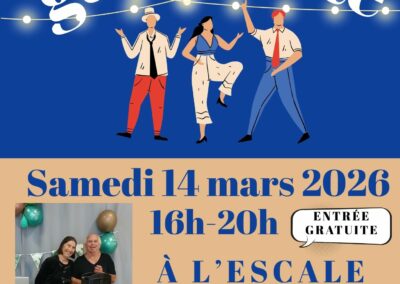Guinguette samedi 14 mars 2026 de 16h à 20h